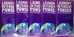 convenient travel gears - Single Sachet Earth Laundry Detergent Powder 20g x 5