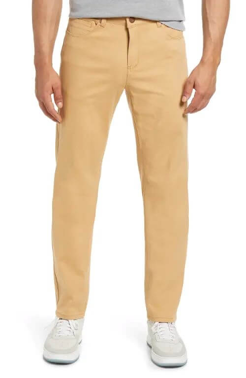 Men's Athletic Stretch Cotton Blend Chino Pants